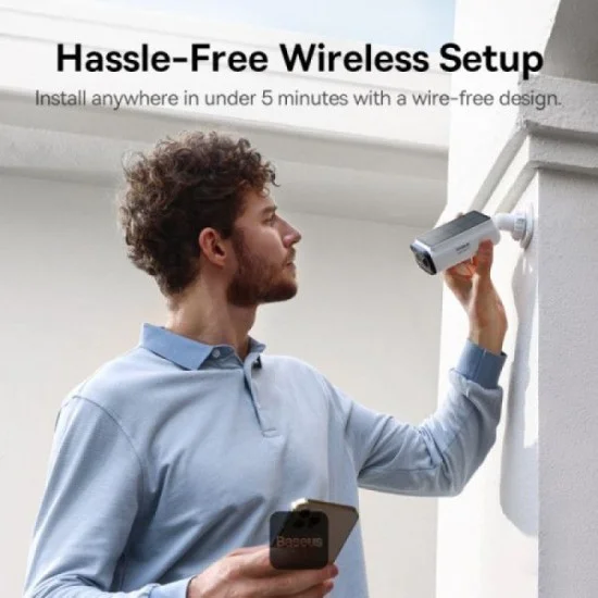 Baseus Security S1 Lite Outdoor Camera 2K - White